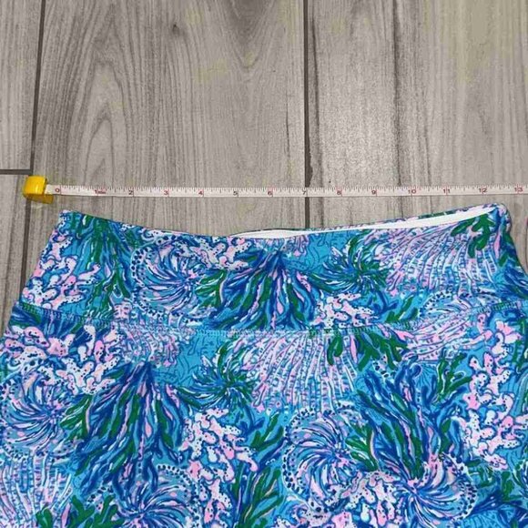 LillyPulitzer Zadora High Rise Skort Las Olas Aqua Strong Current Sea XS - Picture 2 of 5